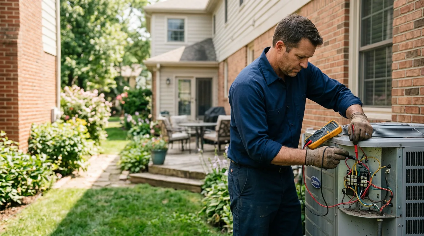 HVAC technician working near Brownsville, MN